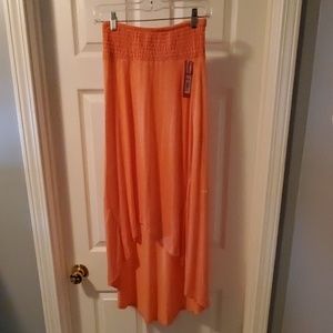 Mid length Orange Skirt